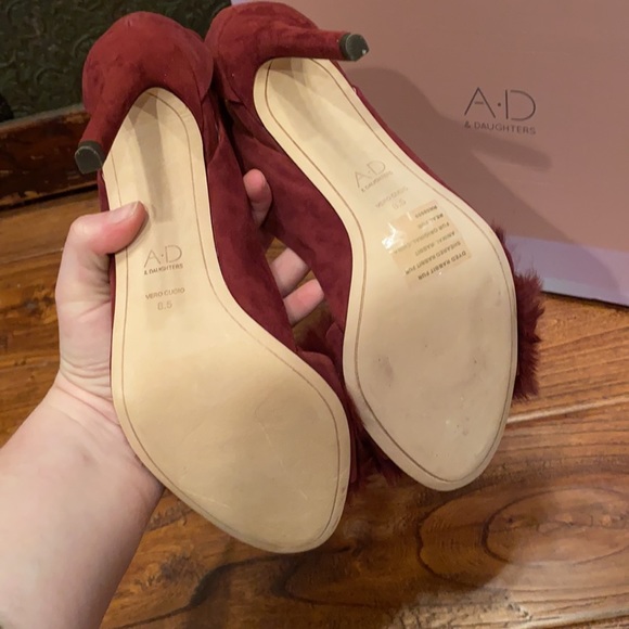 NWT AD Daughters Fur Heels - Picture 4 of 5